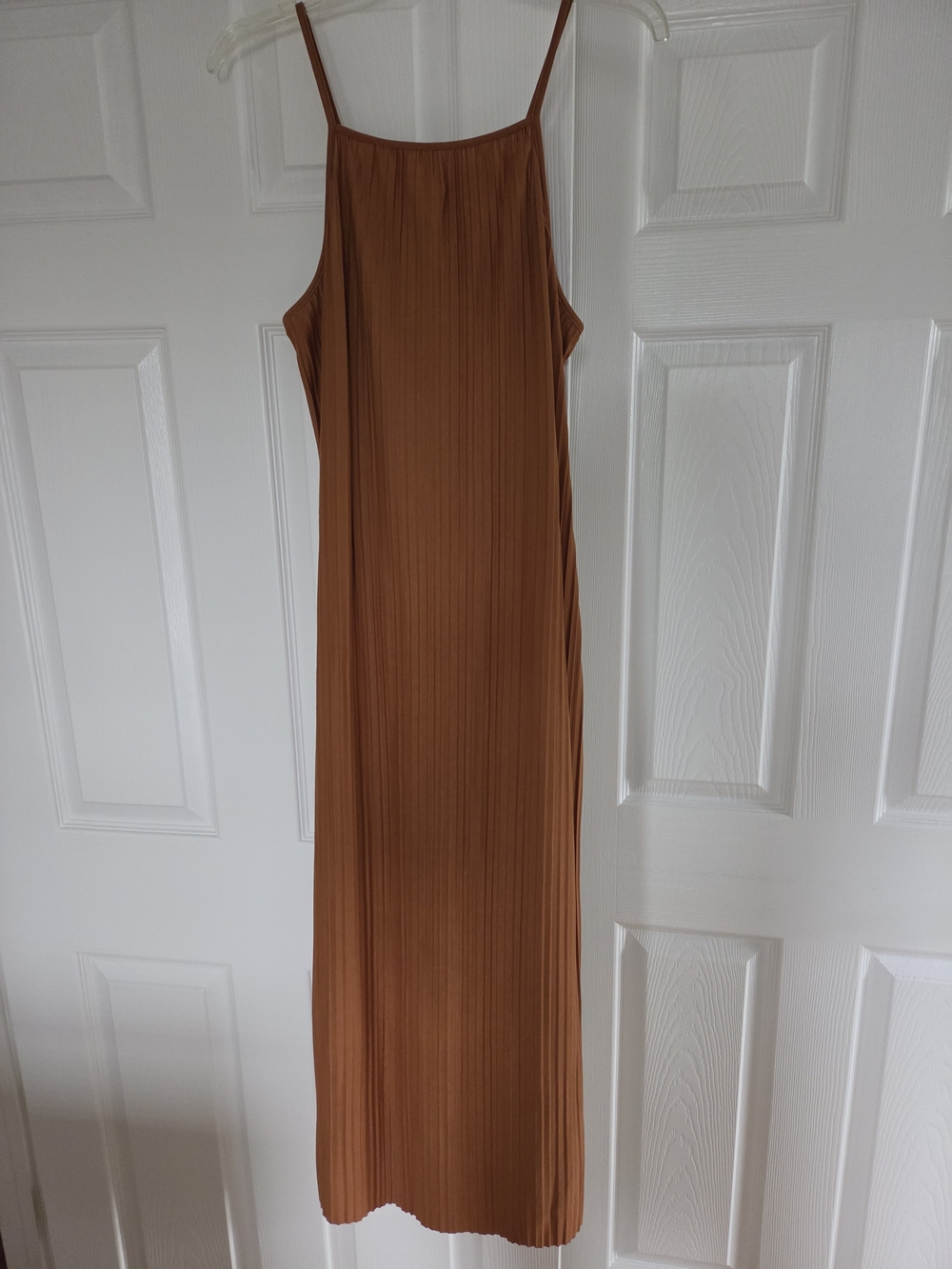 a new day Micro-Pleated Midi Halter Dress (size M)